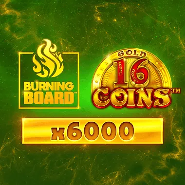 16 Coins Gold Burning Board game tile